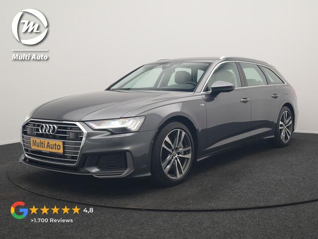 Audi A6 Avant 50 TFSI e quattro S Line 300pk PHEV Dealer O.H | Trekhaak af Fabriek | Adaptive Cruise | Lederen Sportstoelen Memory | Apple Carplay | 19"L.M | BLIS | Virtual |