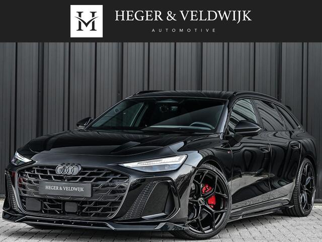 Audi A6 Avant 3.0 TFSI 368PK Quattro S-Edition Panoramadak | Luchtvering | Head-up display | 6-cilinder | Stoelgeheugen | 4-Wiel besturing | Tech Pro | Adaptive cruise control | B&O audio | S-stoelen | Ambiance verlichting | Carbon inleg | Styling kit | 4-Zone climate