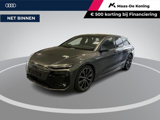 Audi A6 Avant e-tron edition 83 kWh 286pk · Panoramadak · Inklap. Trekhaak · 360 Camera · Head-Up Display · Bang & Olufsen · Matrix LED · Garantie t/m 27-07-2030 of 100.000km
