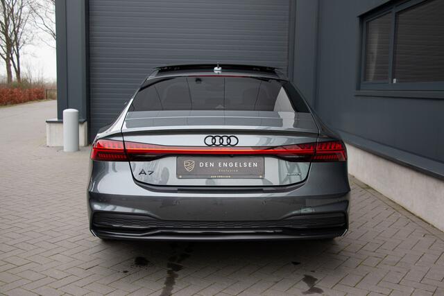 Audi A7 Sportback 55 V6 340PK TFSI 3x S-line | ACC | 360 Camera | Massage | Ventilatie + Verwarming | Luchtvering | Pano | Lane & Side Assist | B&O | Head Up | TH 2000kg | 21"| Apple & Android Carplay | Quattro | ¤149.188 N.P
