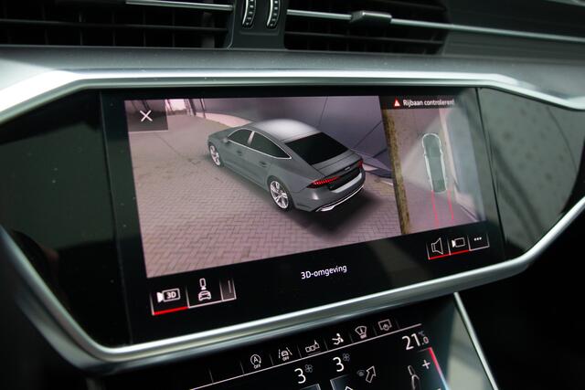 Audi A7 Sportback 55 V6 340PK TFSI 3x S-line | ACC | 360 Camera | Massage | Ventilatie + Verwarming | Luchtvering | Pano | Lane & Side Assist | B&O | Head Up | TH 2000kg | 21"| Apple & Android Carplay | Quattro | ¤149.188 N.P