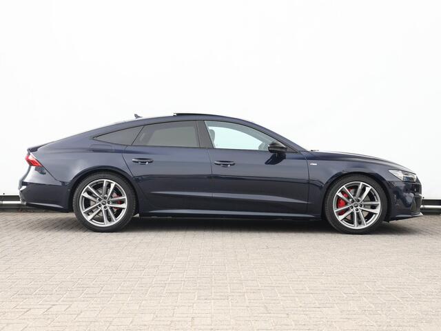 Audi A7 Sportback 55 TFSI e quattro Pro Line S Competition 367pk S-tronic | Pano | B&O | 360° camera | Keyless | 20" Velgen | Trekhaak | Dodehoekdetectie | Adaptive cruise | Geh. Voorstoelen | Stoelventilatie | Stuurverwarming