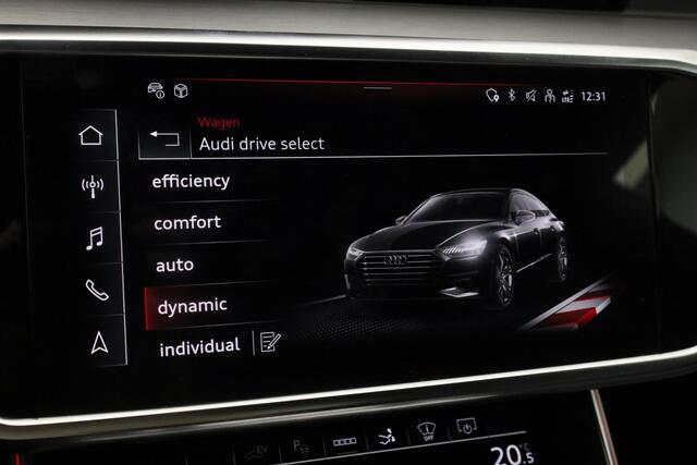 Audi A7 Sportback 55 TFSI e 367 pk S-Tronic quattro Competition | Panoramadak | Valcona lederen bekleding | Elektr. verstelbare voorstoelen | Sportstoelen Plus |