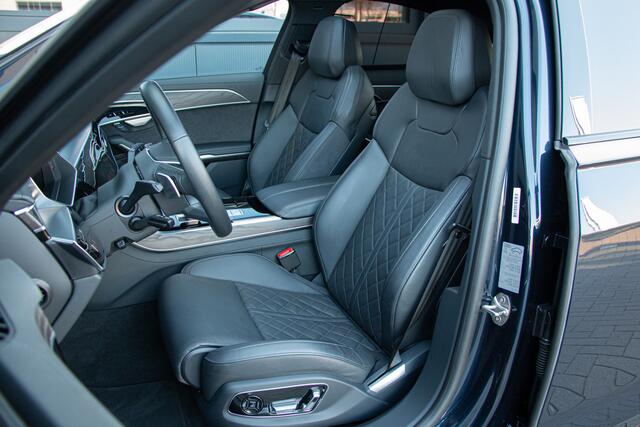 Audi A8 60 TFSI e 462PK Quattro S-line | ACC | 360 Camera | Massage | Laser | Head Up | Softclose | Memory | Luchtvering | Keyless | Lane & Side Assist | B&O | N.P ¤151.744,- | Zonneschermen | Stuurverwarming | BTW | Fabrieksgarantie.