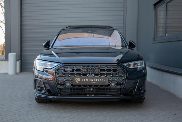 Audi A8 60 TFSI e 462PK Quattro S-line | ACC | 360 Camera | Massage | Laser | Head Up | Softclose | Memory | Luchtvering | Keyless | Lane & Side Assist | B&O | N.P ¤151.744,- | Zonneschermen | Stuurverwarming | BTW | Fabrieksgarantie.