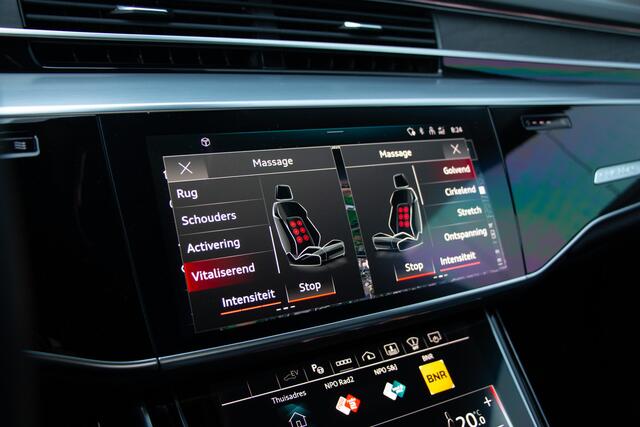 Audi A8 60 TFSI e 462PK Quattro S-line | ACC | 360 Camera | Massage | Laser | Head Up | Softclose | Memory | Luchtvering | Keyless | Lane & Side Assist | B&O | N.P ¤151.744,- | Zonneschermen | Stuurverwarming | BTW | Fabrieksgarantie.