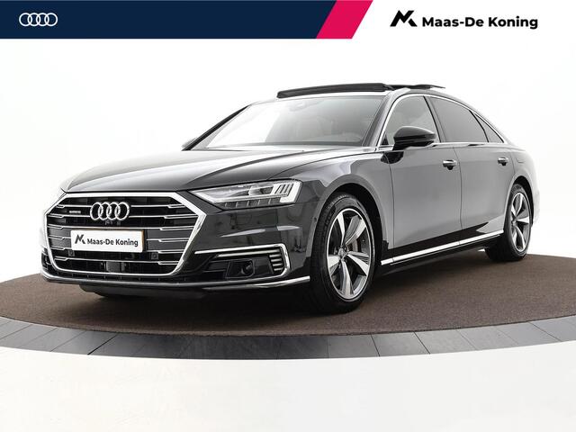Audi A8 60 TFSIe 449pk Tiptronic Quattro Lang Pro Line · Luchtvering · Servosluiting · Panoramadak · Keyless · Elek. Stoelen · 360 Camera · 19'' Inch · Lederen bekleding · TOPDEAL
