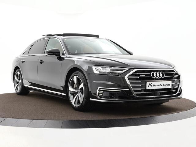 Audi A8 60 TFSIe 449pk Tiptronic Quattro Lang Pro Line · Luchtvering · Servosluiting · Panoramadak · Keyless · Elek. Stoelen · 360 Camera · 19'' Inch · Lederen bekleding · TOPDEAL