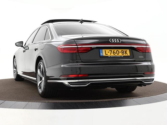 Audi A8 60 TFSIe 449pk Tiptronic Quattro Lang Pro Line · Luchtvering · Servosluiting · Panoramadak · Keyless · Elek. Stoelen · 360 Camera · 19'' Inch · Lederen bekleding · TOPDEAL
