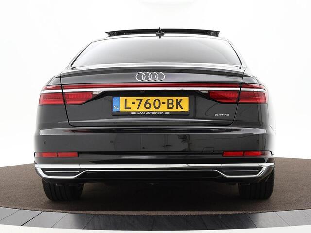 Audi A8 60 TFSIe 449pk Tiptronic Quattro Lang Pro Line · Luchtvering · Servosluiting · Panoramadak · Keyless · Elek. Stoelen · 360 Camera · 19'' Inch · Lederen bekleding · TOPDEAL