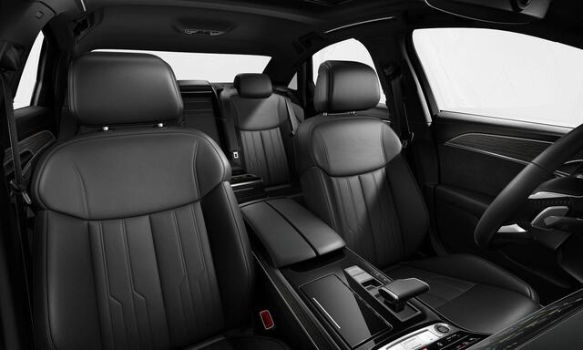 Audi A8 60 TFSI e quattro S-Line | Pano | B&O | Head Up | 4-Wiel Best. | Comfortstoelen | 21 inch | Servo | Ventilatie/Massage | 360Cam | Parkeerassistent | Leder |