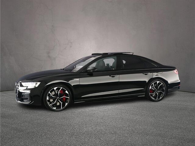 Audi A8 60 TFSI e quattro | Pano | B&O | Audi Exclusive | Head Up | 4-Wielbesturing | Entertainment | HD-Matrix | ACC | 360Cam | S-Line | Leder | Trekhaak | 21 inch | Massage |