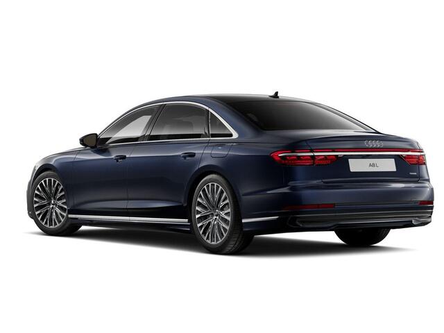 Audi A8 60 TFSI e quattro Lang 462pk | Komt begin juni binnen | Panoramadak | Ventilatie + massage voor en achter | HUD | Luchtvering