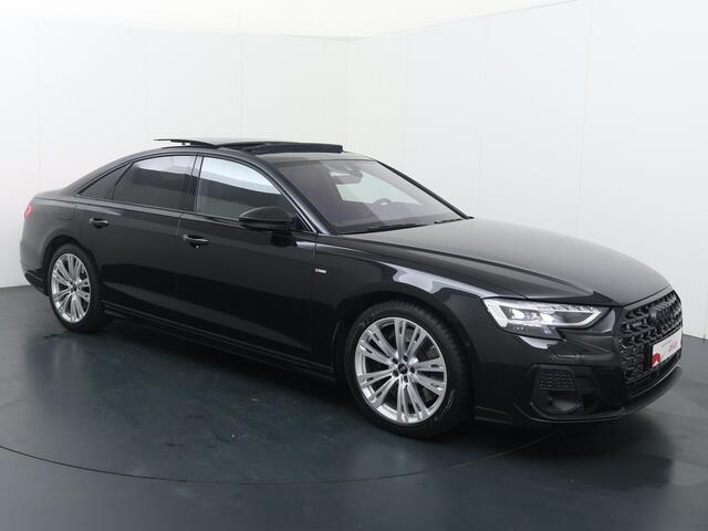 Audi A8 60 TFSI e quattro | 462 PK | SoH 89% | Panoramadak | Digitale Matrix LED koplampen | Nachtzicht assistent | Head-up display | 360 graden Area view | 21" LM velgen | S line | Luchtvering | Vierwielbesturing |