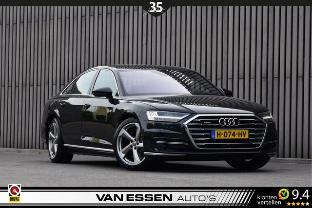 Audi A8 55 TFSI quattro Pro Line Plus 4-Wielsturing ACC Soft-Close Head-Up 360-Camera Trekhaak Leder Volle Auto!