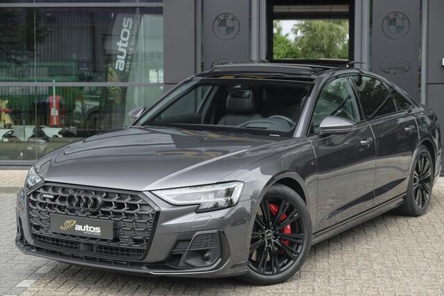 Audi A8 60 TFSIe 462pk S-Line Quattro Panoramdak *BTW* B&O *SOH 100%* 4-Wielsturing RS stoelen Luchtvering Massage Stoelkoeling