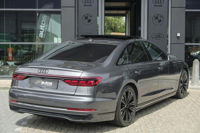 Audi A8 60 TFSIe 462pk S-Line Quattro Panoramdak *BTW* B&O *SOH 100%* 4-Wielsturing RS stoelen Luchtvering Massage Stoelkoeling