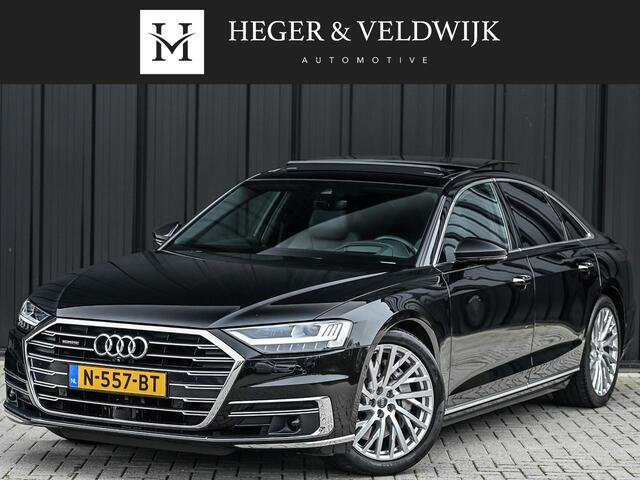 Audi A8 55 TFSI quattro Pro Line Plus 55 TFSI QUATTRO PRO LINE PLUS | LUCHTVERING | STANDKACHEL | VIRTUAL COCKPIT | LUCHTVERING | ADAPTIVE CRUISE | STOELVERWARMING EN -VENTILATIE | MASSAGE | 360 CAMERA | PANORAMADAK | LED | STUURVERWARMING | HEAD-UP | AMBIANCE INTERIEUR | SOFT-CLOSE |