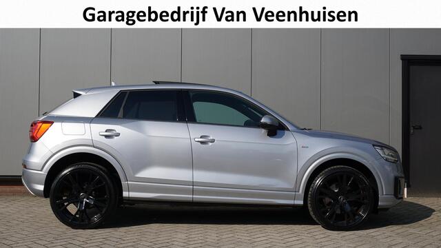 Audi Q2 1.4 TFSI 150pk S-Tronic 2x S-Line Pano.Dak 20inch LM LED Keyless Afn.Trekhaak Sfeerverlichting *Floretzilver Metallic*