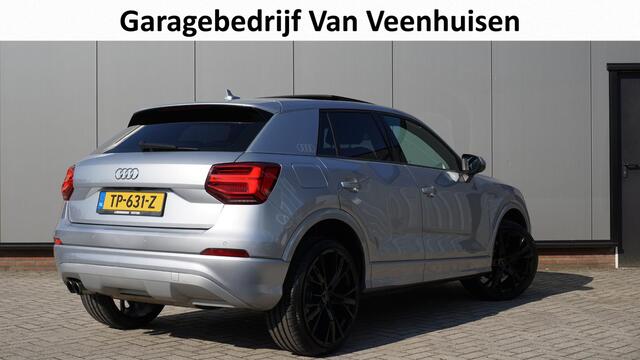 Audi Q2 1.4 TFSI 150pk S-Tronic 2x S-Line Pano.Dak 20inch LM LED Keyless Afn.Trekhaak Sfeerverlichting *Floretzilver Metallic*