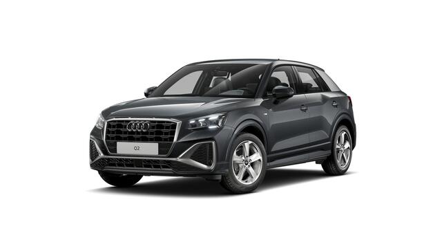 Audi Q2 35 TFSI 150 S tronic S edition Automaat | S line-interieur met sportstoelen en zwarte stoffen-kunstlederen bekleding | Matrix-ledkoplampen met Audi-laserlicht, ledachterlichten, lichtanimatie, dynamische knipperlichten | Velgen, 5-arm-ster, 7Jx17 | Parkee
