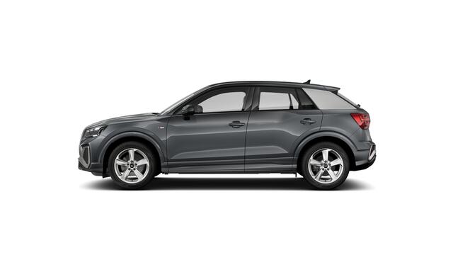 Audi Q2 35 TFSI 150 S tronic S edition Automaat | S line-interieur met sportstoelen en zwarte stoffen-kunstlederen bekleding | Matrix-ledkoplampen met Audi-laserlicht, ledachterlichten, lichtanimatie, dynamische knipperlichten | Velgen, 5-arm-ster, 7Jx17 | Parkee