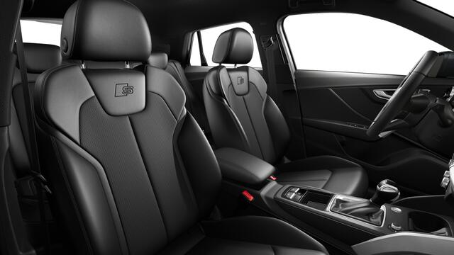 Audi Q2 35 TFSI 150 S tronic S edition Automaat | S line-interieur met sportstoelen en zwarte stoffen-kunstlederen bekleding | Matrix-ledkoplampen met Audi-laserlicht, ledachterlichten, lichtanimatie, dynamische knipperlichten | Velgen, 5-arm-ster, 7Jx17 | Parkee