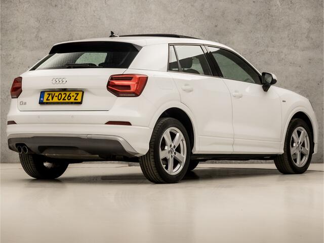 Audi Q2 35 TFSI S-Line Sport 150Pk Automaat (SCHUIFDAK, VIRTUAL COCKPIT, GROOT NAVI, ADAPTIVE CRUISE, STOELVERWARMING, CAMERA, LEDER, ELEK ACHTERKLEP, PLAT S-LINE SPORTSTUUR, NIEUWSTAAT)
