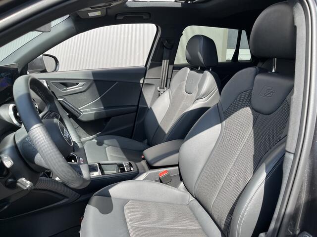 Audi Q2 35 TFSI S-Line / AUTOMAAT/ GARANTIE TM 07-2029/ PANO/ 2X S-LINE/ ACC/ PARK.SENSOREN V+A/ CAMERA/ SMARTPHONE INTERFACE/ STOELVERWARM./ ELEK.ACHTERKLEP/ KEYLESS/ DIGITAL DASH/ NAVI/ DAB/ CLIMA/ LED/ 17'' LMV