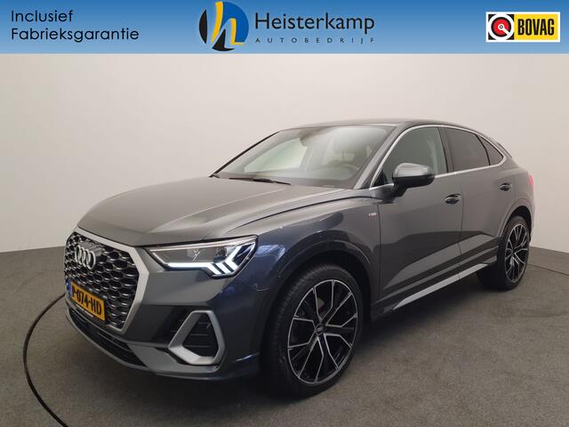 Audi Q3 Sportback 35 TFSI 150pk S-Tronic S-Line 20" Wielen, Half leder/alcantara, Wegklapbare trekhaak, Dodehoek sensoren