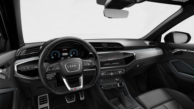 Audi Q3 Sportback 45 TFSI e 245 S tronic S edition Automaat | Elek.inklapbare buitenspiegels | MMI navigatie plus | Adaptive cruise control | Achteruitrijcamera | Bekleding twinleder | LED-koplampen | Audi soundsystem | Aut. dimmende binnenspiegel | Optiekpakket 