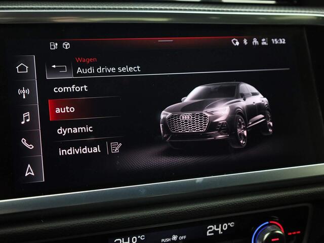 Audi Q3 Sportback 45 TFSIe 180kW/245PK S line · Drive select · Leder/stof · Stoelverwarming