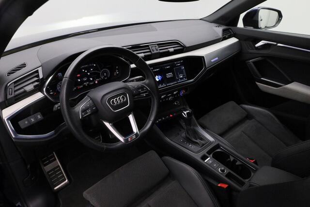 Audi Q3 Sportback 45 TFSI e 245 pk S-tronic S Edition / S-Line | Panoramadak | Matrix LED | Demperregeling | Leder/alcantara | Achteruitrijcamera | Alcantara delen