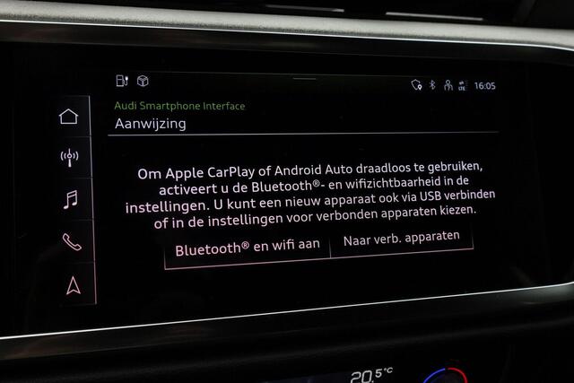 Audi Q3 Sportback 45 TFSI e 245 pk S-tronic S Edition / S-Line | Panoramadak | Matrix LED | Demperregeling | Leder/alcantara | Achteruitrijcamera | Alcantara delen