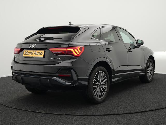 Audi Q3 Sportback 45 TFSI e S Line Plug In Hybrid 245pk PHEV | Camera | Carplay | Keyless | 20"L.M | Electrische Sportstoelen Verwarmd | Virtual | Sfeerverlichting | Navi Full Map | BLIS |