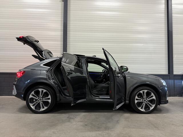 Audi Q3 Sportback 35 TFSI S-Line CARBON EDITION PANO/B&O/20"/ACC/360CAMERA/MATRIX/S-LINE LEER/STANDKACHEL/CARPLAY/KEYLESS/VIRTUAL/SFEER/DAYTONA-GRAU/NIEUWPRIJS ¤ 73.185,-!!!!