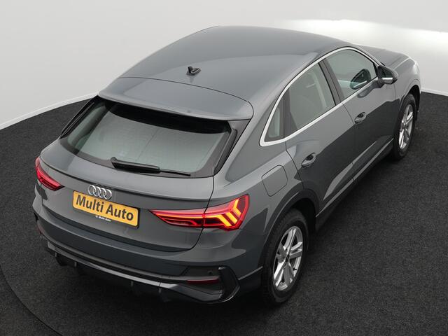 Audi Q3 Sportback 45 TFSI e Edition Plug in Hybrid Nano Grey Metallic 245pk PHEV | Navigatie | Adaptive Cruise | Trekhaak af Fabriek | Stoelverwarming | DAB | Climate Control | Virtual |