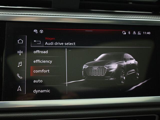 Audi Q3 Sportback 35 TFSI/150PK S Line · Panoramadak · Leder/Alcantara · Drive select · Garantie tot augustus 2029 of 100000km