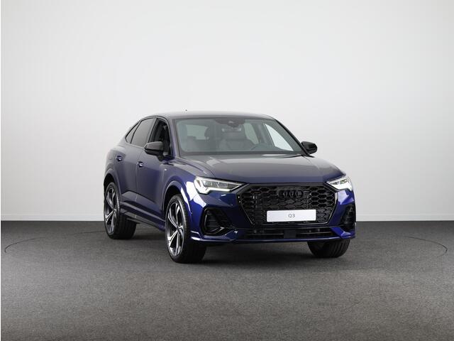 Audi Q3 Sportback 35 TFSI S Edition Competition leder interieur met rode stiksels, comfortsleutel, adaptive cruise control, verwarmbare voorstoelen, optiekpakket zwart plus