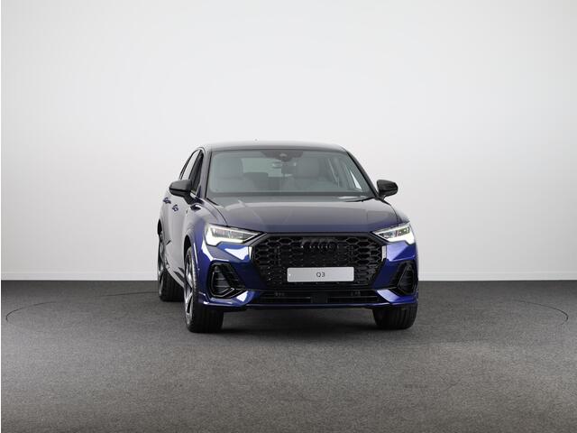 Audi Q3 Sportback 35 TFSI S Edition Competition leder interieur met rode stiksels, comfortsleutel, adaptive cruise control, verwarmbare voorstoelen, optiekpakket zwart plus