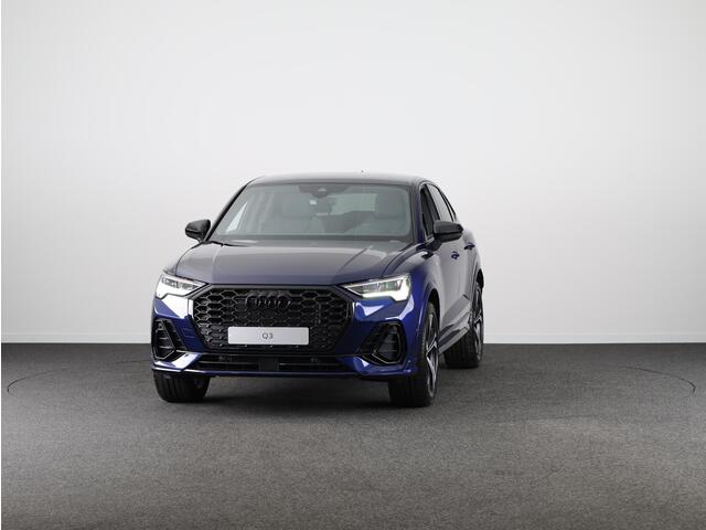 Audi Q3 Sportback 35 TFSI S Edition Competition leder interieur met rode stiksels, comfortsleutel, adaptive cruise control, verwarmbare voorstoelen, optiekpakket zwart plus