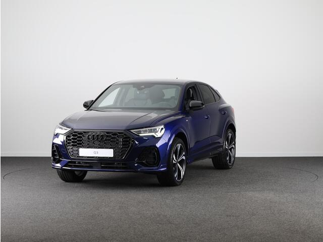 Audi Q3 Sportback 35 TFSI S Edition Competition leder interieur met rode stiksels, comfortsleutel, adaptive cruise control, verwarmbare voorstoelen, optiekpakket zwart plus