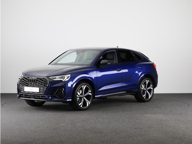 Audi Q3 Sportback 35 TFSI S Edition Competition leder interieur met rode stiksels, comfortsleutel, adaptive cruise control, verwarmbare voorstoelen, optiekpakket zwart plus