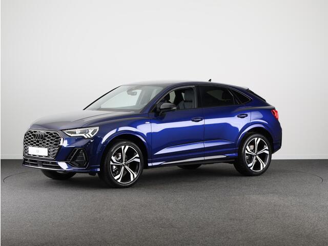 Audi Q3 Sportback 35 TFSI S Edition Competition leder interieur met rode stiksels, comfortsleutel, adaptive cruise control, verwarmbare voorstoelen, optiekpakket zwart plus