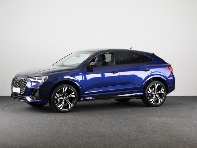 Audi Q3 Sportback 35 TFSI S Edition Competition leder interieur met rode stiksels, comfortsleutel, adaptive cruise control, verwarmbare voorstoelen, optiekpakket zwart plus