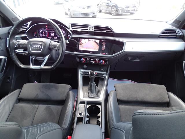 Audi Q3 Sportback 35 TFSI S Edition Automaat, F1-Flippers, Bedienbaar stuur, Panoramadak, Dode Hoek, Leder Sport Interieur, Camera, Navigatie, Multimedia, Airco/ECC, Cruisecontrol, Parkeersensoren, LM-velgen, Led