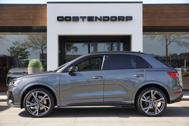 Audi Q3 45TFSIe/245pk S-Line|2023|Panoramadak|Trekhaak|21"LMV|Sonos|Matrix-LED|Keyless|Optik Schwarz|Cruise+ACC|Blindspot|El.stoelverstelling