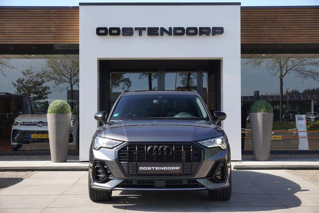 Audi Q3 45TFSIe/245pk S-Line|2023|Panoramadak|Trekhaak|21"LMV|Sonos|Matrix-LED|Keyless|Optik Schwarz|Cruise+ACC|Blindspot|El.stoelverstelling