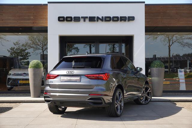 Audi Q3 45TFSIe/245pk S-Line|2023|Panoramadak|Trekhaak|21"LMV|Sonos|Matrix-LED|Keyless|Optik Schwarz|Cruise+ACC|Blindspot|El.stoelverstelling