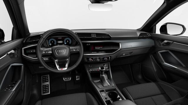 Audi Q3 45 TFSI e S edition Interieur S Line - Sportstoelen - Parkeerhulp plus - Achteruitrijcamera - Comfortsleutel - Achterklep automatisch - Cruise control - Hill hold assist - Verkeersbordenherkenning - Audi drive select -